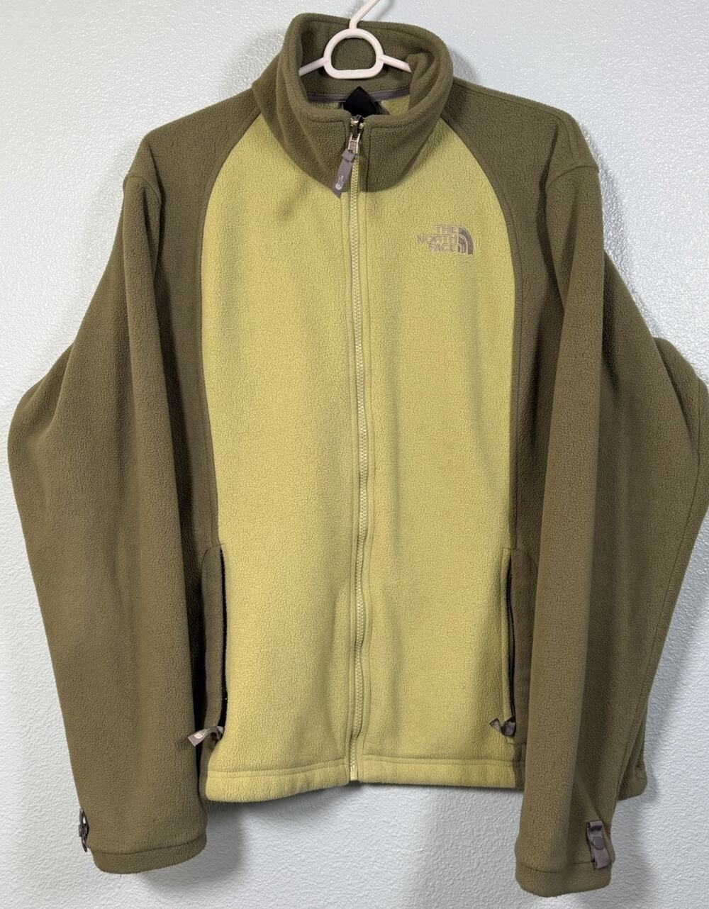 The North Face Women’s XL Two-Tone Green Full-Zip Fleece Jacket Outdoor
